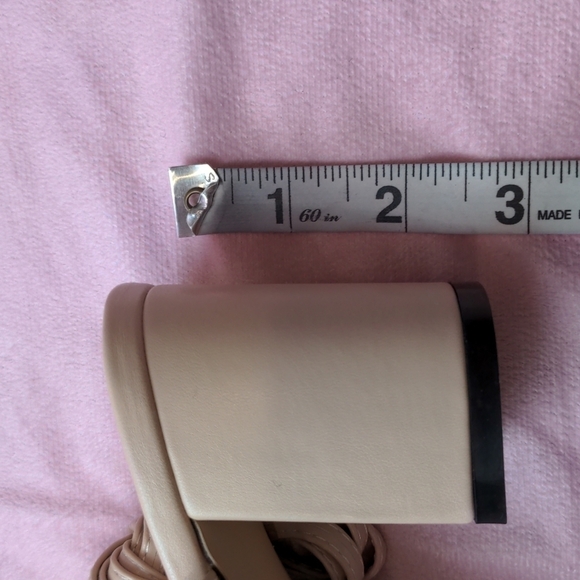 Neutral Square Toe Strappy Tie Platform Heeled Sandals size EU 36 - Picture 5 of 6